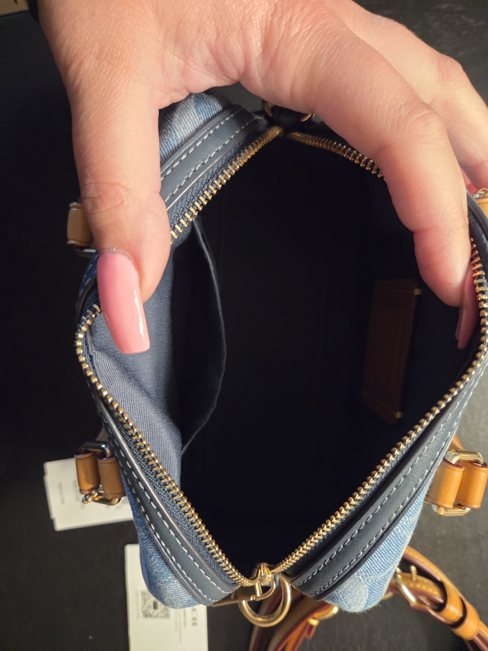 Coach Denim Mini Rowan - Picture 8 of 11